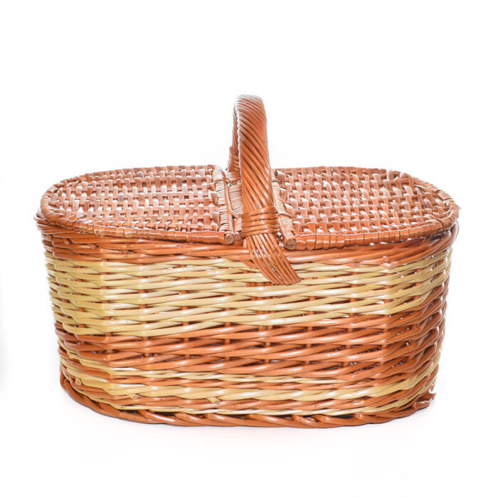 Piknik košara - oval - slika 2